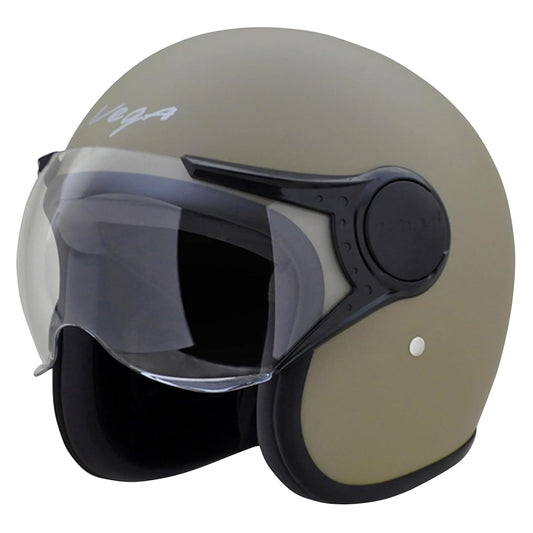Jet W/Visor Dull Desert Storm Helmet-M